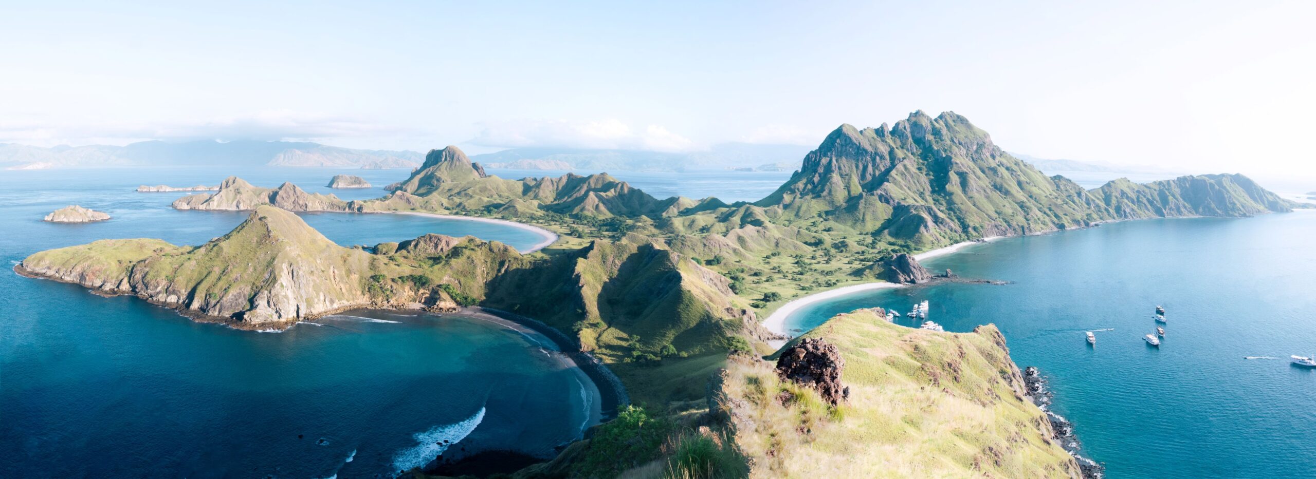 Flores Island view from the sky